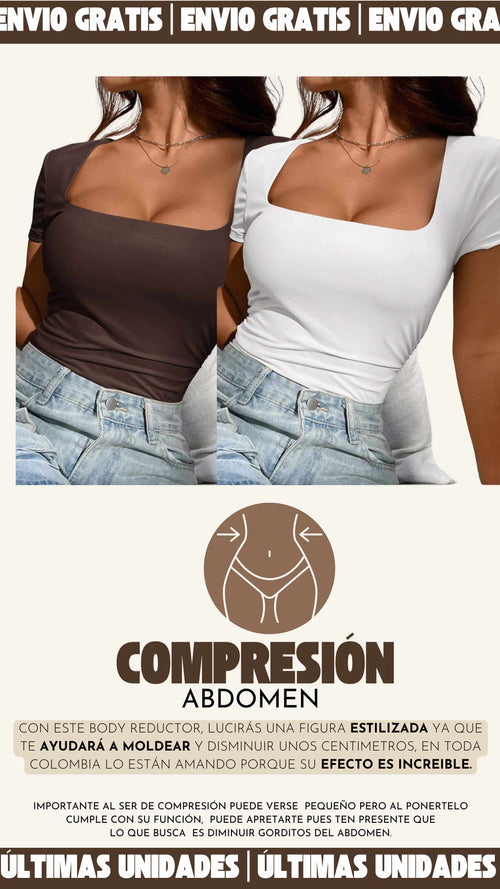 2 X 1 BODYS REDUCTORES MANGA CORTA